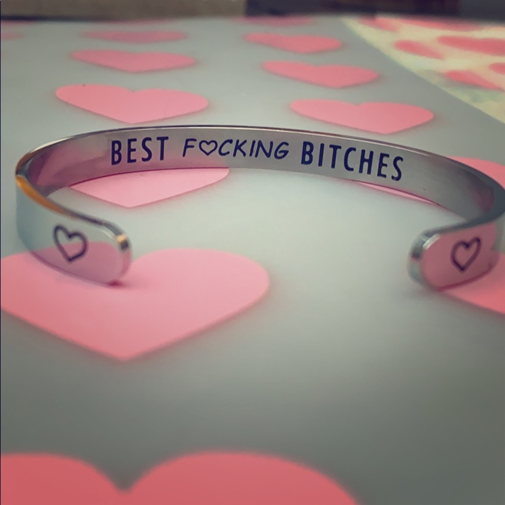 Best F-ing Bitches Silver Bangle